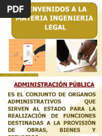 Bienvenidos A La Materia Ingenieria Legal: Docente: Franklin Soliz Medrano