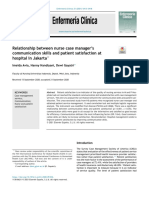 Relationship Between Nurse Case Manager's Communication Skills and Patient Satisfaction at Hospital in Jakarta