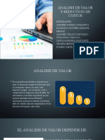 Analisis de Valor y Reduccion de Costos