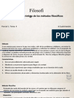 Filosofí A: Características de Los Métodos Filosóficos