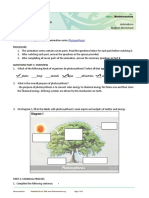 Photosynthesis: Animations Student Worksheet