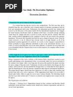 Case Study: The Reservation Nightmare: Discussion Questions