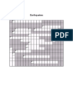 Earthquakes Crossword Puzzle