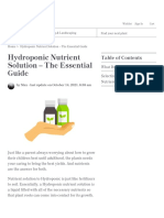 Hydroponic Nutrient Solution - The Essential Guide