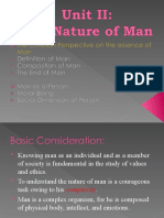 Topic 2.the Nature of Man