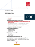 Cuestionario Logística y Distribución Física Internacional