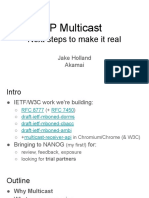 IP Multicast: Next Steps To Make It Real