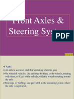 Front Axle and Steering Systems