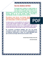 Carta A Los Electores de Perú