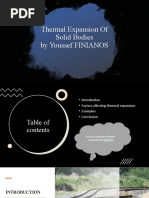 Thermal Expansion of Solid Bodies by Youssef FINIANOS