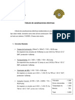 Cálculo de Canalizaciones Residenciales