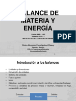 Introducción Al Balance de Materia