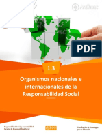 1.3 Organismos Nacionales e Internacionales de La Responsabilidad Social - 2021