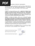 Acta de Compromiso de Operación y Mantenimiento