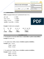 Ficha de Apoio - AULA 4 - PORTUGES - 3a Classe