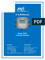 O & M Manual: Model Q46T Turbidity Monitor