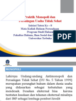 Inisiasi 8 - Praktik Monopoli Dan Persaingan Usaha Tidak Sehat