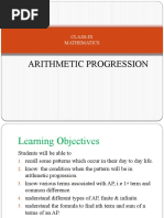 Class-X Arithmetic Progression