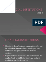 Financial Institutions: Unit 2