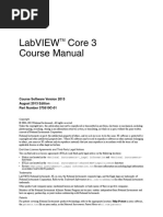 LabVIEW Core 3 2013 - Course Manual