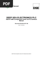 Deep Sea Electronics PLC: Dse701 Mkii Configuration Suite Lite PC Software Manual