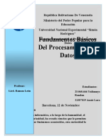 Ensayo Del Procesamiento de Datos