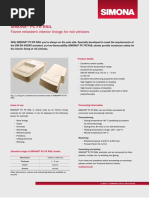 Simona PC FR Rail: Flame Retardent Interior Linings For Rail Vehicles