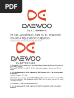 Fallas TV Daewoo Chasis Cn-001a