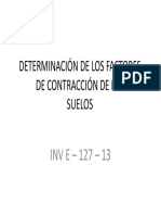 Inv E-127 Determinación de Los Factores de Contracción de Los Suelos