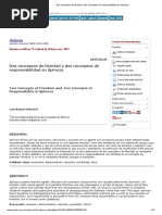 Dos Conceptos de Libertad y Dos Conceptos de Responsabilidad en Spinoza