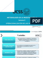 Semana 9 - Operacionalizacion - Variables