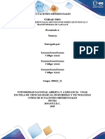 Ecuaciones Diferenciales Método Por Series de Potencia Y Transformada de Laplace