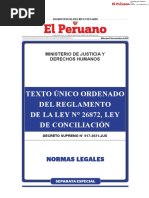 TUO de Ley de Conciliación