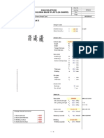 Calculation For Column Base Plate (H-Shape)