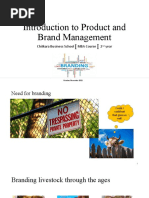 Introduction To Product and Brand Management: Chitkara Business School MBA Course 2 Year