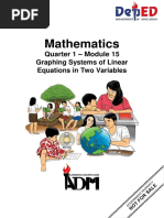 Mathematics: Quarter 1 - Module 15