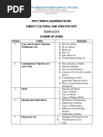 Cultural and Creative Art Jss 3 First Term