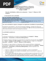 Guía de Actividades y Rúbrica de Evaluación - Unidad 2 - Tarea 3 - Dibujo en CAD Analítico