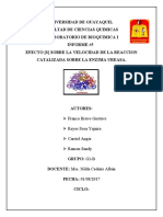 Informe 5 Bioquimica Michaelis-Menten