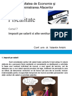 Cursul Nr. 7. Impozit Pe Salarii Si Alte Venituri