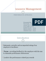 Human Resource Management: Performance Appraisal