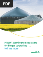 Prism Membrane Separators For Biogas Upgrading - . .: Tell Me More