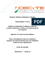 Investigación Sobre Los Métodos y Sistemas de Almacenamiento Que Son Utilizados Dentro de Una Organización