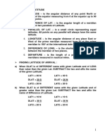 Navigation Formula Applications