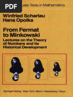 From Fermat To Minkowski Lectures On The Theory of Numbers and Its Historical Development by Winfried Scharlau Hans Opolka Z-Liborg