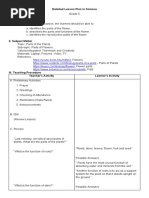 Detail Lesson Plan in Science