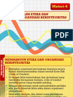 Materi-6 Iklim Etika Dan Organisasi Berintegritas