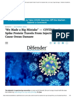 We Made A Big Mistake' - COVID Vaccine Spike Protein Travels From Injection Site, Can Cause Organ Damage - Children's Health Defense