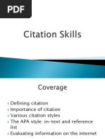 Citation Skills