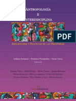 Antropología e Interdisciplina. REFLEXIONES Y PRÁCTICAS EN LAS FRONTERAS